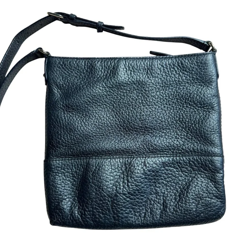Kate Spade Southport Avenue Cora Crossbody‎ Black Pebbled Leather Handbag Purse